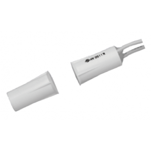TANE HARDWIRED REED SWITCH WHITE DETECTION GAP 12.5MM 1x N/O OUTPUT (DRY) PLASTIC RECESSED MOUNT 9MM HOLE CUTO