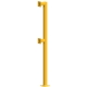 SEC DESIGN CO 2.120M STRAIGHT DOUBLE NECK BOLLARD FOR TRUCK/CAR DURAGAL MILD STEEL POWERED COATED YELLOW 1.17M