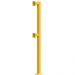 SEC DESIGN CO 2.120M STRAIGHT DOUBLE NECK BOLLARD FOR TRUCK/CAR DURAGAL MILD STEEL POWERED COATED YELLOW 1.17M
