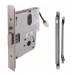FSH ELECTRIC MORTICE LOCK 60MM BACKSET SILVER MONITORED LSS DSS LED KEY OVERRIDE FAIL SAFE/ FAIL SECURE (FIELD