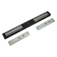 FSH FEM4300 SERIES SLIMLINE ELECTRIC DOUBLE MAGNETIC LOCK BLACK MONITORED LSS DSS LED 280KG HOLDING FORCE FAIL