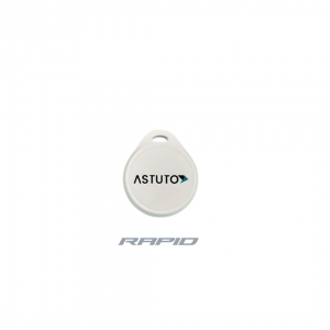 ASTUTO RAPID TAG ENCRYPTED WHITE COMPATIBLE WITH ALL ASTUTO RAPID READERS 13.56MHz 42.1Hx36.1Wx6.3D (MM)