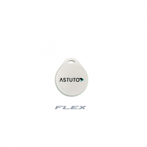 ASTUTO FLEX PREPROGRAMMED TAG ENCRYPTED WHITE COMPATIBLE WITH ALL ASTUTO FLEX READERS 13.56MHZ 42.1Hx36.1Wx6.3