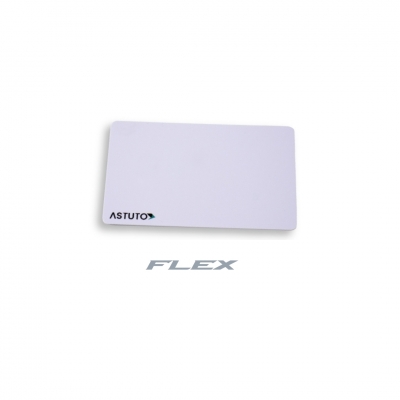 ASTUTO FLEX PREPROGRAMMED ISO CARD ENCRYPTED WHITE COMPATIBLE WITH ALL ASTUTO FLEX READERS 13.56MHz 85.7Hx54Wx