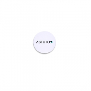 ASTUTO HIGH LEVEL ENCRYPTED 25MM ADHESIVE DISC COMPATIBLE WITH ALL ASTUTO READERS 13.56MHZ 25DIAx1D (MM) *LIFE