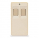 INOVONICS DOUBLE-BUTTON PENDANT TRANSMITTER WHITE