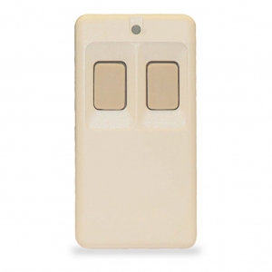 INOVONICS DOUBLE-BUTTON PENDANT TRANSMITTER WHITE