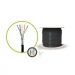 CAT6 UTP LAN CABLE 23AWG 4P TWISTED SOLID CORE JEL FILLED UNSCR. PVC SHEATH 305M BOX BLACK