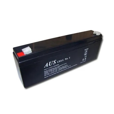 AUSCJ12-2.3 12VDC 2.3AH VRLA BATTERY FASTON F1 67Hx178Wx35D (MM) BLACK