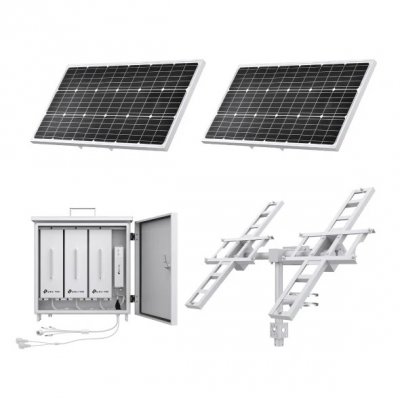 TP-LINK VIGI SP18090 INTELLIGENT SOLAR POWER SUPPLY SYSTEM 180W 93.6AH LITHIUM 3X DC OUTPUTS IP66 WHITE