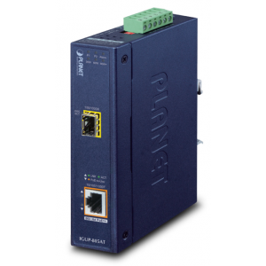 PLANET IGUP-805AT 100 1000X SFP TO 10 100 1000T MEDIA CONVERTER 95W 802.3bt POE++ DIN-RAIL