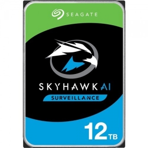 SEAGATE ST12000VE001 12TB SKYHAWK AI 3.5 INCH SURVEILLANCE HDD SATA 250MB/S 256MB CACHE CMR SILVER