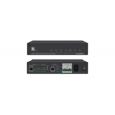 KRAMER PA-240NET POWER AMPLIFIER WITH DANTE 1X240W OR 2X120W BLACK