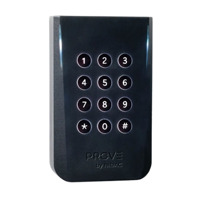 NIDAC BDF43C KEYPAD READER DUAL FREQUENCY HID/MIFARE WIEGAND/PRESCO IP65 BLACK