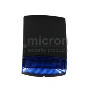 MICRON SAS020B COMBO SIREN + BLUE STROBE 12VDC BLACK