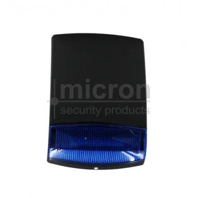MICRON SAS020B COMBO SIREN + BLUE STROBE 12VDC BLACK