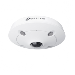 TP-LINK VIGI S655I INSIGHT 5MP IP CAMERA FISHEYE 1.44MM MIC IR 10M IP67 IK10 POE+ UPTO 512GB SSD 12VDC WHITE