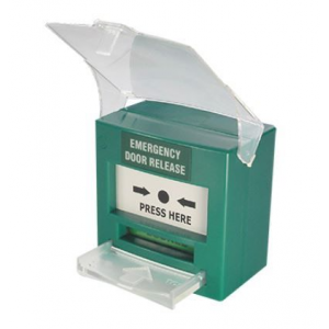 SMART CP-32G RESETTABLE EMERGENCY DOOR RELEASE BREAK GLASS 1X DPDT SURFACE MOUNT 12/24VDC 91Hx87Wx53D (MM) GRE