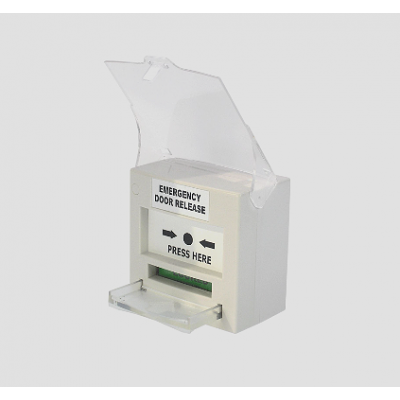 SMART CP-32W RESETTABLE EMERGENCY DOOR RELEASE BREAK GLASS 1X DPDT SURFACE MOUNT 12/24VDC 91Hx87Wx53D (MM) WHI