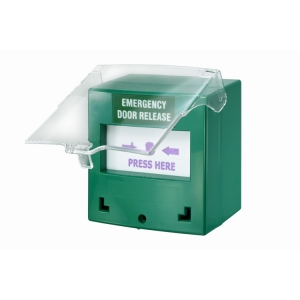 SMART CP-33GBZ-LB RESETTABLE EMERGENCY DOOR RELEASE BREAK GLASS/PLASTIC BUZZER 1X DPDT SURFACE MOUNT 12/24VDC