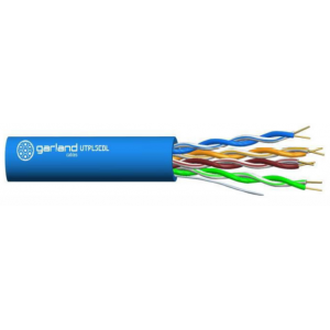 GARLAND UTPL5EBL305BW CAT5E UTP LAN CABLE 24AWG 4 PAIR SOLID PVC 305M PULL BOX BLUE