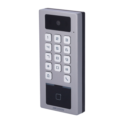 HIKVISION DS-K1T502DBWX-C KEYPAD READER BLE NFC WIEGAND IP65 SILVER