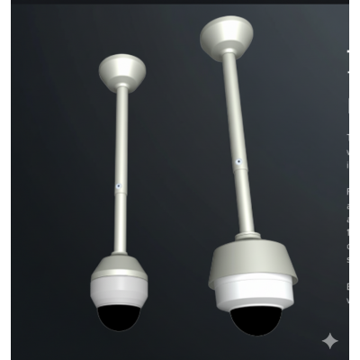 SECURITY DESIGN CO SDCTDRP1PW CEILING MOUNT BRACKET SUITS TD1500 POWDER COATED PEARL WHITE