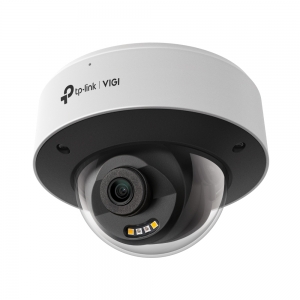 TP-LINK VIGI S285 FULL-COLOR 8MP IP CAMERA DOME 4MM MIC IR 30M IP67 POE UPTO 512GB SSD 12VDC