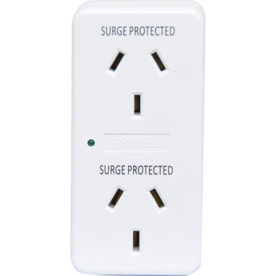 POWERTRAN P8104 MAINS DOUBLE ADAPTOR SURGE PROTECTION 175J 6000A