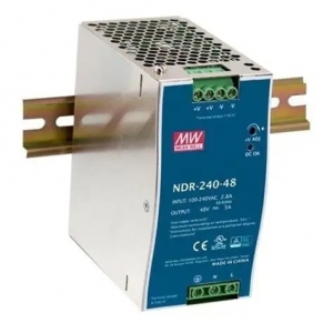 MEAN WELL PWR-NDR-240-48 48VDC 5A (240W) SINGLE OUTPUT DIN RAIL POWER SUPPLY 125.2Hx63.5Wx113.5D (MM)