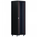 REDBACK A4.6842 42RU 19 INCH FLOOR STANDING DATA CABINET GLASS FRONT DOOR CASTORS BLACK 2055Hx600Wx800D (MM)