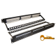 PSS CAT.6/24 24 PORT CAT6 RJ45 PATCH PANEL 1U 19 INCH KRONE TERMINATION T568A/T568B REAR CABLE MANAGEMENT