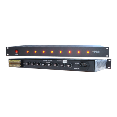 PATRIOT AC24-8A 24VAC 8X 1A RACK MOUNTED POWER SUPPLY 8.2A IEC INPUT 1RU BLACK 45HX480WX200D (MM)