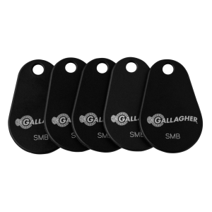 GALLAGHER C500470 SMB KEY FOB MIFARE DESFIRE EV2/EV3 4K 13.56MHZ 10X BLACK 45HX30WX2.2D (MM)
