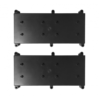 GALLAGHER C200002 HALF-FOOTPRINT MOUNTING PLATE SUITS 1X HALF, 2X QUARTER FOOTPRINT PCBS 2 PACK GREY