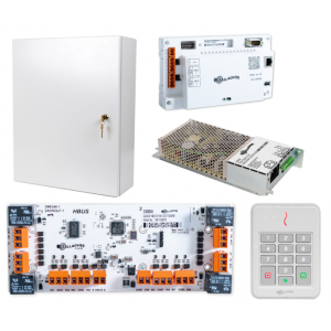 GALLAGHER C500201 SMB SINGLE DOOR ALARM KIT 1X CONTROLLER 6000 1X T30 KEYPAD READER 1X HBUS 8IN 4OUT WHITE