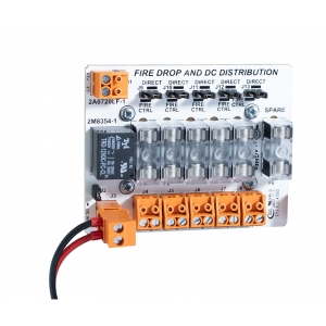 GALLAGHER C500993 SMB FIRE RELAY & FUSE BOARD 5X 1A FUSED DC OUTPUTS 1X SPARE FUSE 1X FIRE RELAY