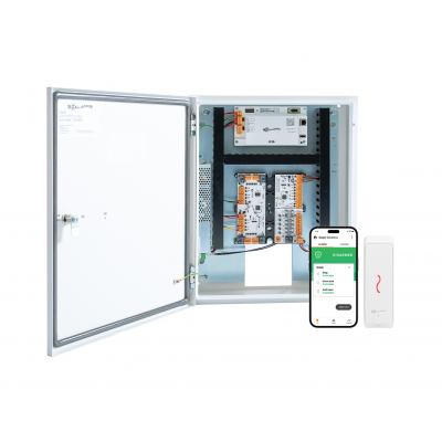 GALLAGHER C500303 SMB 1-DR KIT INC SMB 6000 CTRL, T15 READER, HBUS 8X I/P + 4X O/P, FIRE RELAY/FUSE, PSU WHITE