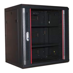 REDBACK AW.1606 SOLID METAL DOOR FOR 6RU WALL MOUNT RACK BLACK