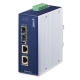 PLANET IGUP-2205AT INDUSTRIAL 2X SFP 100/1000X TO 2X 10/100/1000T MEDIA CONVERTER 802.3BT POE++ 2X 95W 190W BU