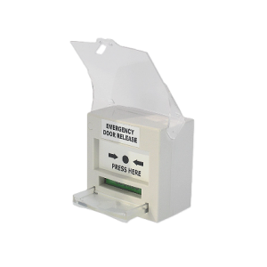 SMART CP-32W RESETTABLE EMERGENCY DOOR RELEASE BREAK GLASS 1X DPDT SURFACE MOUNT 12/24VDC 91Hx87Wx53D (MM) WHI