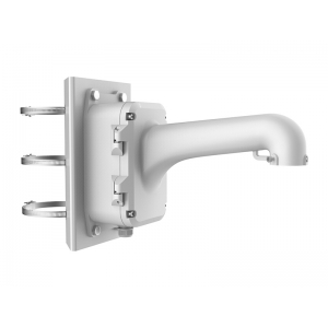 HIKVISION DS-1604ZJ-POLE VERTICAL POLE MOUNT BRACKET FOR PTZ SPEED DOME 67-127MM WITH JUNCTION BOX 10KG WHITE