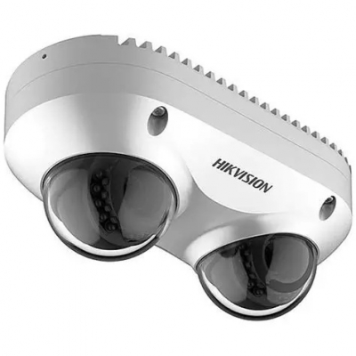 HIKVISION DS-2CD6D42G0-IS PANOVU 2X 4MP IP CAMERA DUAL-DIRECTIONAL 2.8MM MIC IR 10M IP67 POE UPTO 256GB SSD