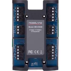 ROSSLARE MD-IO84B I/O EXPANSION FOR AC-225X-B/AC-425X-B 8 SUPERVISED INPUTS EOL 4X 5A FORM-C RELAYS 12VDC
