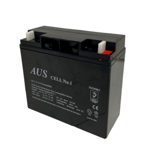 AUSCELL CJ12-9 12VDC 9AH VRLA LEAD ACID BATTERY FASTON F1/F2 90A (5 SEC) 2.7A CHARGE BLACK 100HX151WX65D (MM)