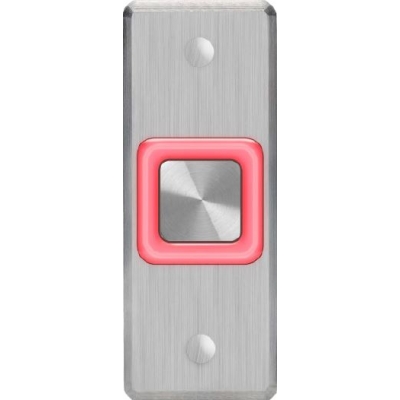 ROSSLARE EX-1700 PIEZOELECTRIC MULLION PUSH BUTTON IP65 SPDT 12/24VDC RED/GREEN LED NO TEXT STAINLESS STEEL