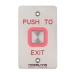 ROSSLARE EX-07E0 PUSH TO EXIT BUTTON IP65 SPDT 12-24VDC RED/GREEN LED MOMENTARY STAINLESS STEEL 114Hx70Wx32D (