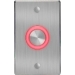 ROSSLARE EX-06 ILLUMINATED PIEZOELECTRIC EXIT BUTTON FLUSH MOUNT MOMENTARY 10-24VDC RED/GREEN LED SILVER 114Hx