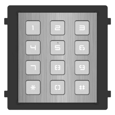 HIKVISION DS-KD-KP/S 2ND GEN INTERCOM KEYPAD MODULE IP65 IK7 12VDC STAINLESS STEEL SILVER