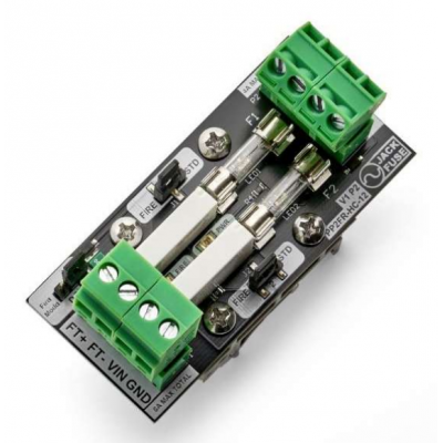JACK FUSE PP2FR-HC-12 POWER PORT 2X 4A FUSED OUTPUTS FIRE TRIP MODULE 12VDC 8A DIN RAIL